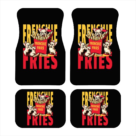 Frenchie Fries - Cute French Bulldog Fries Car Mats