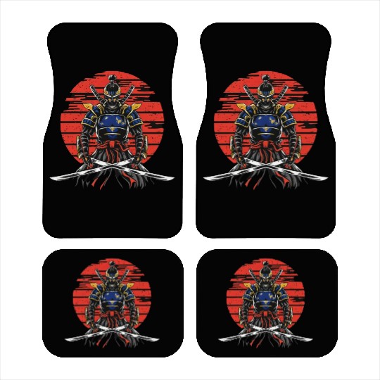 Japanese katana warrior Car Mats