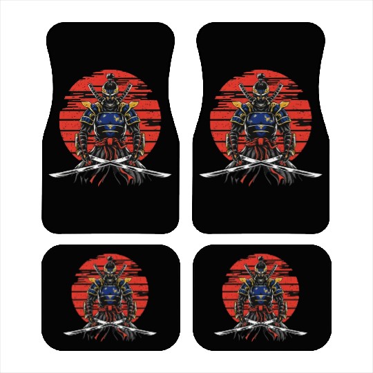 Japanese katana warrior Car Mats