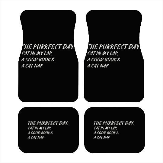 Cat in My Lap Book Catnap The Purrfect Day Car Mats