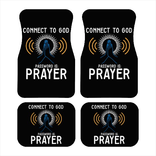 Connect to God I Love Jesus Believer Worship Car Mats
