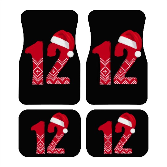 12th Wedding Anniversary Gifts - Number Twelve Car Mats
