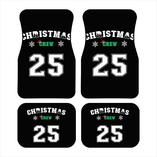 Family Christmas Crew Car Mats
