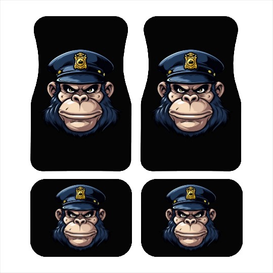 Monkey policeman Car Mats