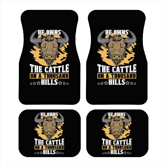 Cattle Farming He Owns The Cattle On Farm Animals Car Mats