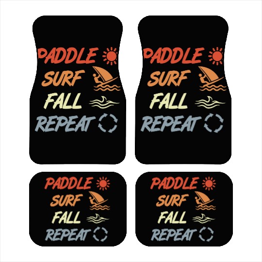 Paddle Surf Fall Repeat Car Mats