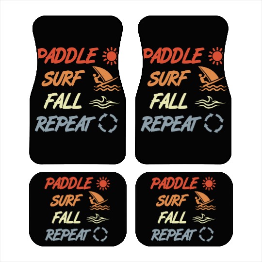 Paddle Surf Fall Repeat Car Mats