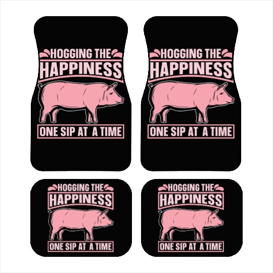 Pig Farming Hogging The Happiness One Pig Breeding Car Mats
