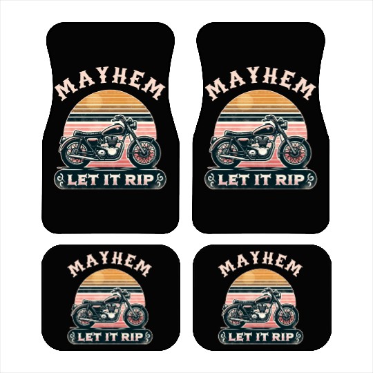 Unleash Chaos with Mayhem Let It Rip Graphic Wear Car Mats
