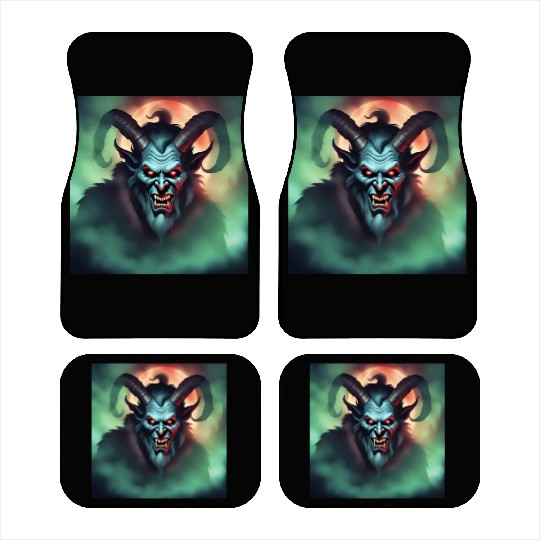 Krampus in Green Fog Car Mats