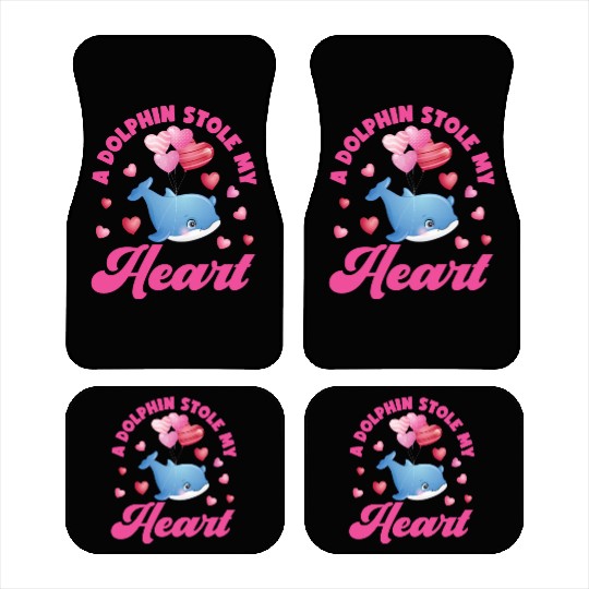 Dolphin Valentines Day A Dolphin Car Mats