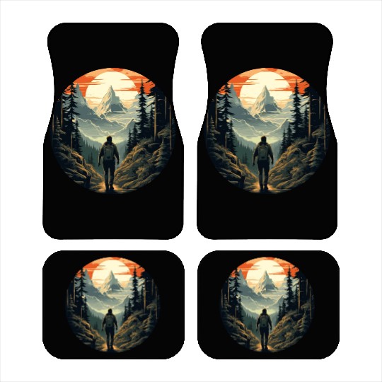 Forest nature trekking adventure Car Mats