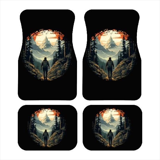Forest nature trekking adventure Car Mats