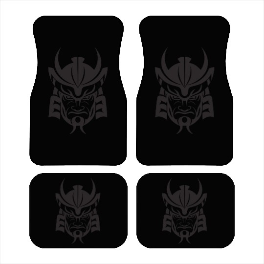 Samurai Helmet Logo Katana Swordsman Car Mats