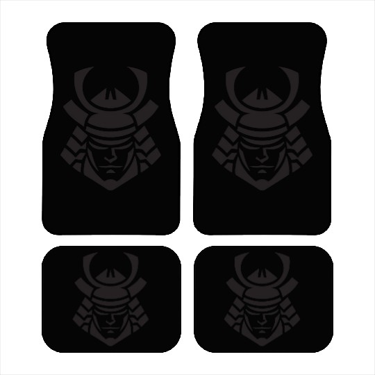 Samurai Helmet Logo Katana Swordsman Car Mats