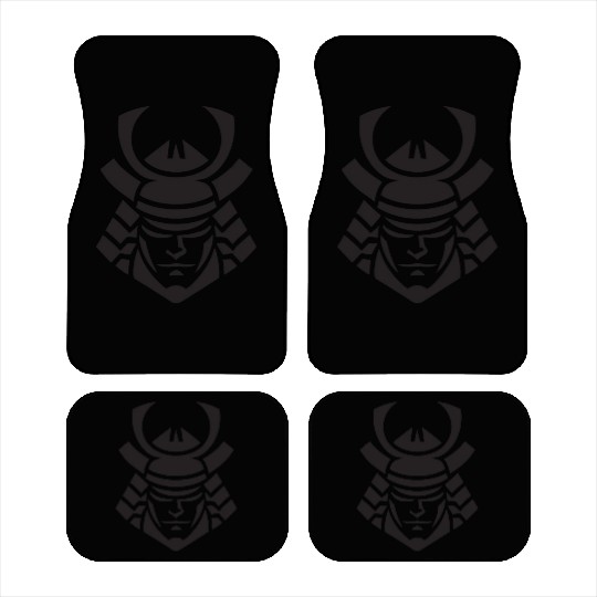 Samurai Helmet Logo Katana Swordsman Car Mats