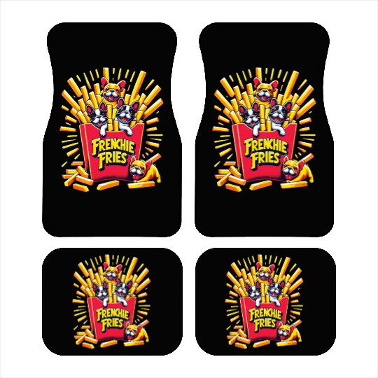Frenchie Fries - Cute French Bulldog Fries Car Mats