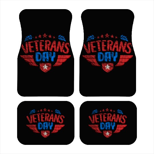 Happy Veteran Day Car Mats US Army Veteran