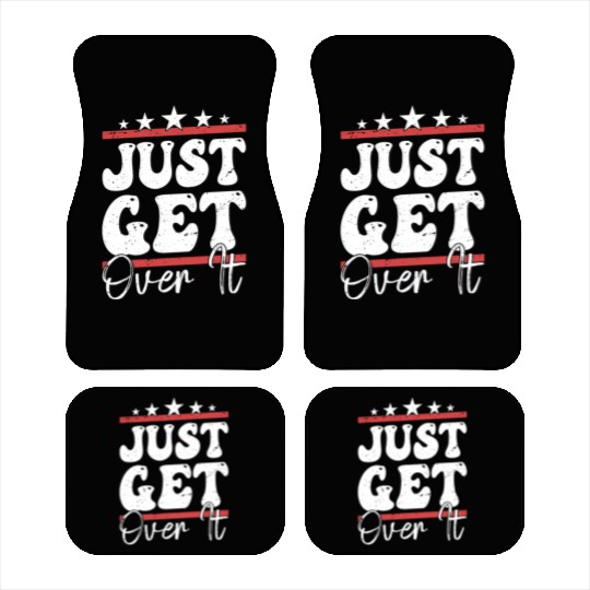 Just Get Over It Riding Girl Horseback Car Mats
