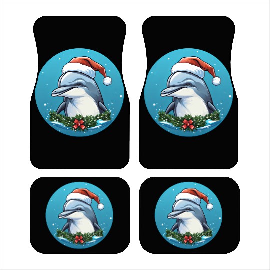 Dolphin Christmas Car Mats
