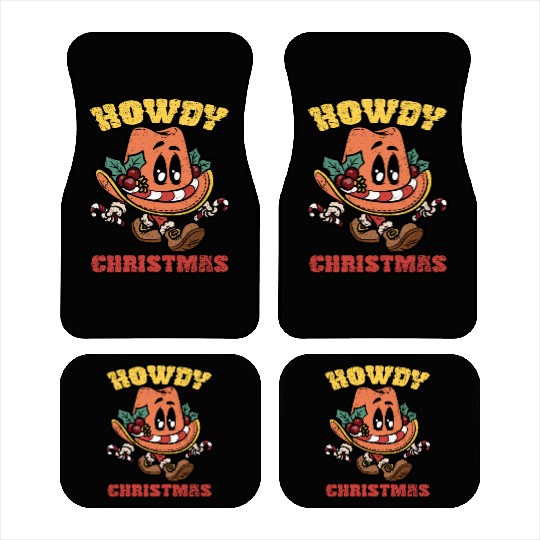 HOWDY CHRISTMAS Car Mats