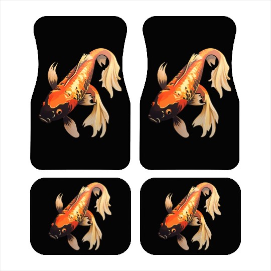 Koi Fish Japanese Carp Pond Car Mats