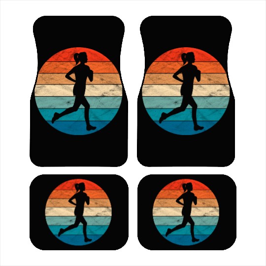 Woman Running Car Mats