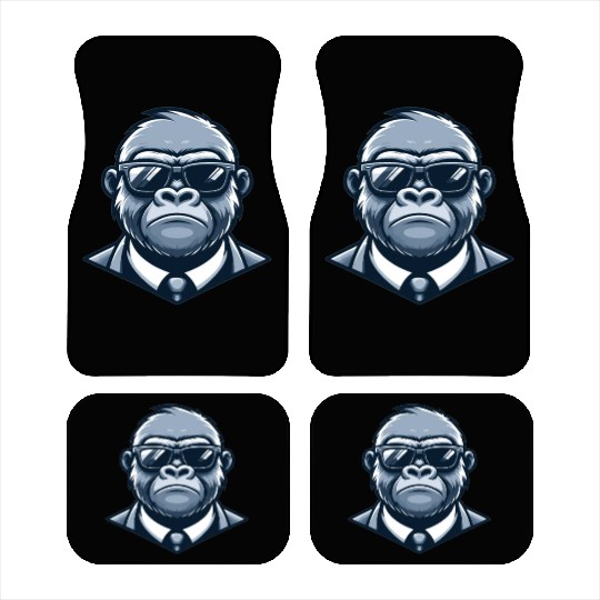 Gorilla With Sunglasses Car Mats