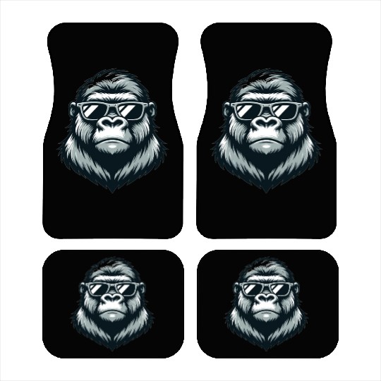 Gorilla With Sunglasses Car Mats