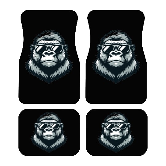 Gorilla With Sunglasses Car Mats