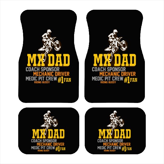 Mx Dad Motocross Supercross Papa Car Mats