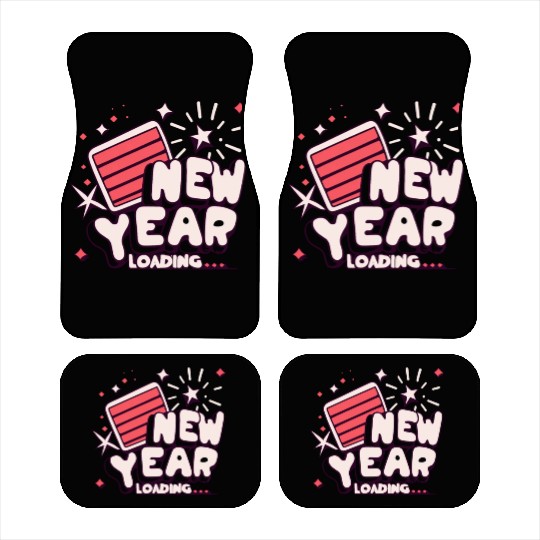 NYE New Year Loading Cheers To Festive New Year's Car Mats