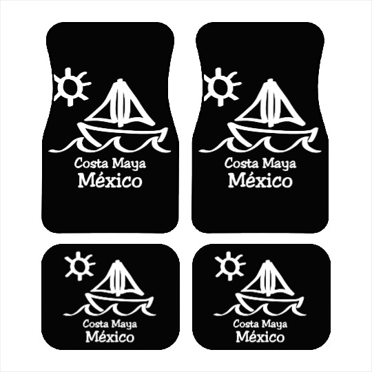 Costa Maya Mexico Sailboat Vacation Trip Beach Car Mats