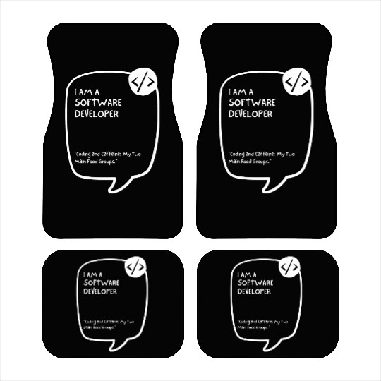 Proud Software Developer Car Mats - Embrace Expertise