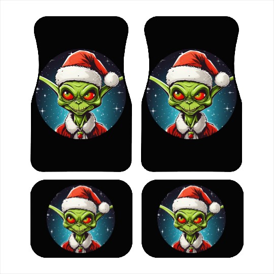 Alien Christmas Car Mats