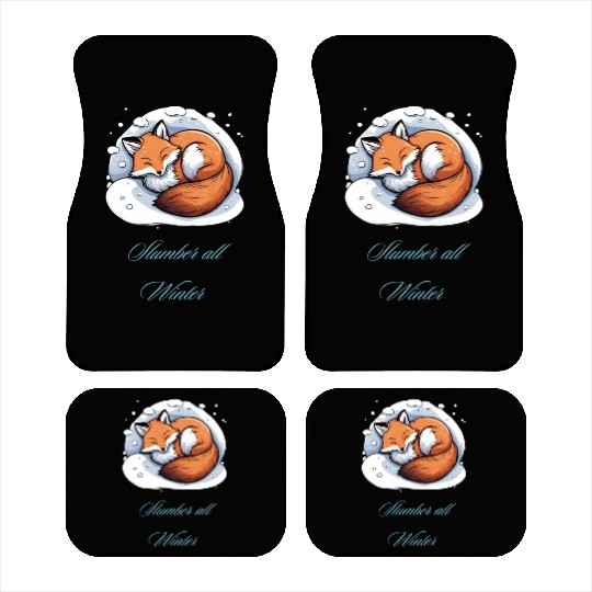 Slumber all winter - Sleepy Fox Car Mats