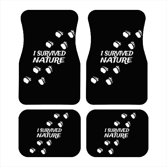Survival Achievement Unlocked: 'I Survived Nature' Car Mats