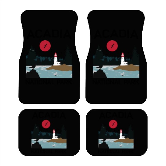 Acadia National Park 80s Maine Mount Island Car Mats