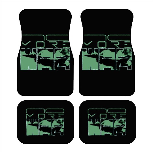 Peace, No more war, Vintage military aircraft Car Mats