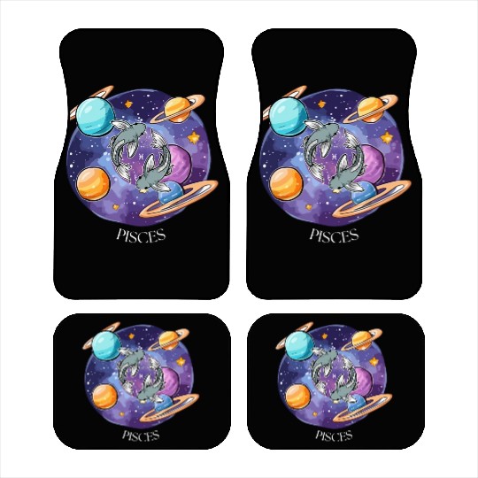 Pisces zodiac sign Car Mats