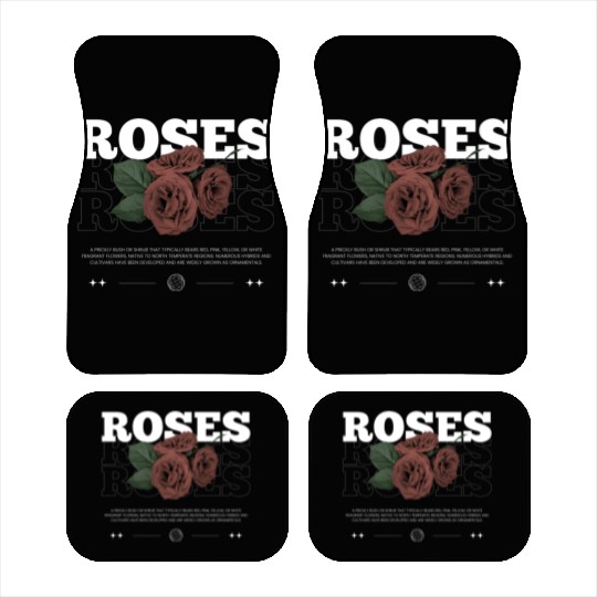 Roses Streetwear for Women Car Mats