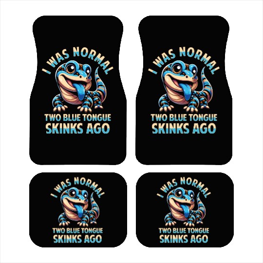 Lizard Collector Reptile Lover Blue Tongue Skink Car Mats