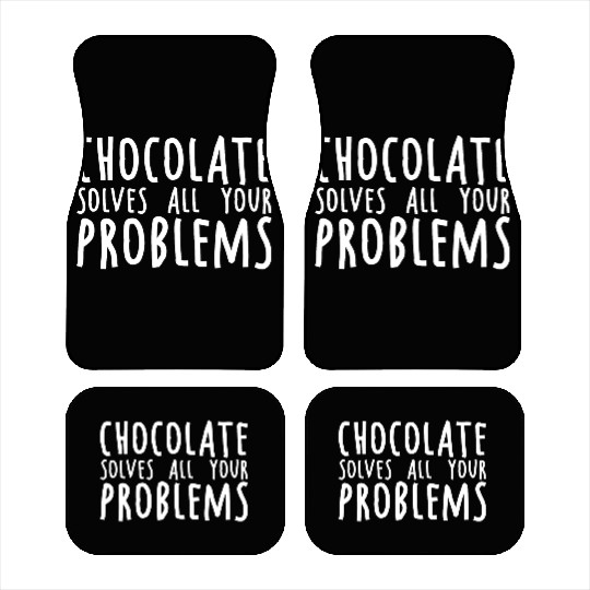 Chocolate Solves All Your Problems 2 Car Mats