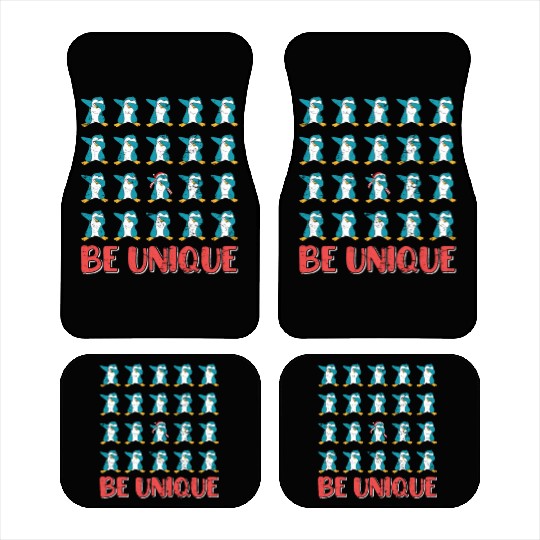 Gambler Christmas Penguins Be Unique X-Mas Car Mats