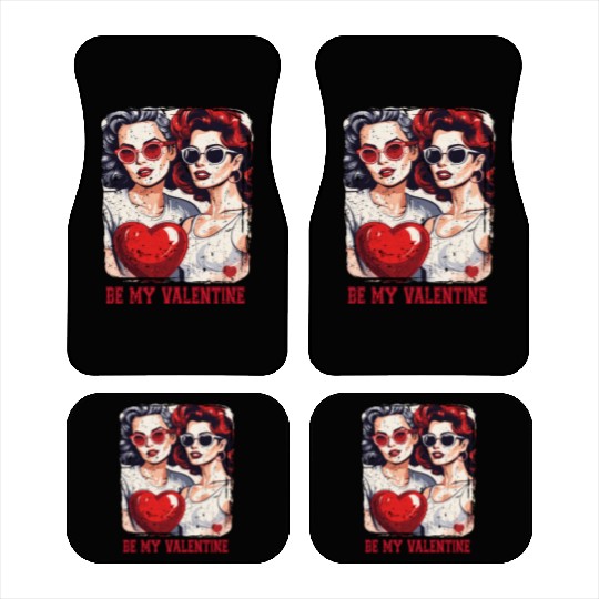 Valentines Day Outfit For Her And Her in love Car Mats