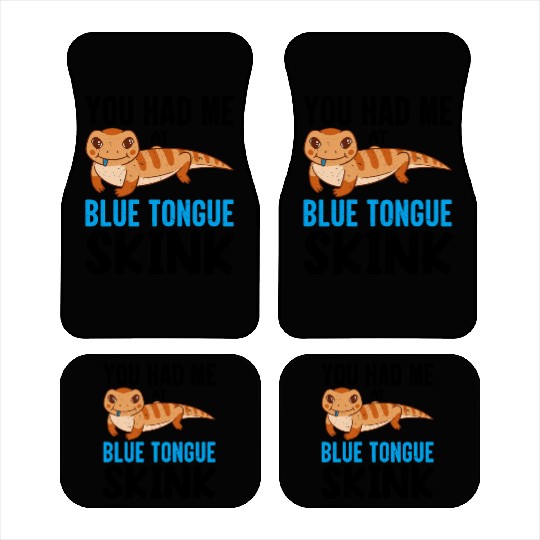 Lizard Collector Reptile Lover Blue Tongue Skink Car Mats