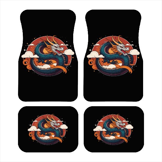 a traditional Chinese dragon Car Mats