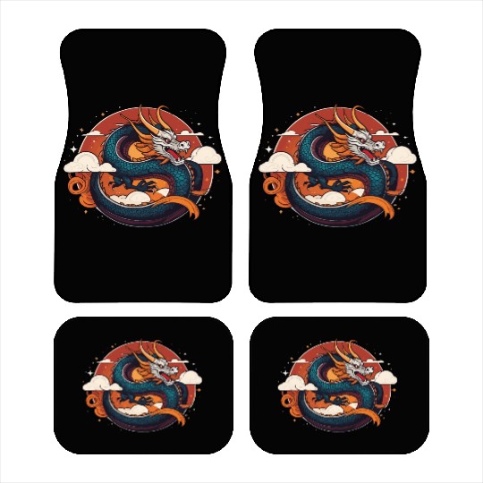 a traditional Chinese dragon Car Mats