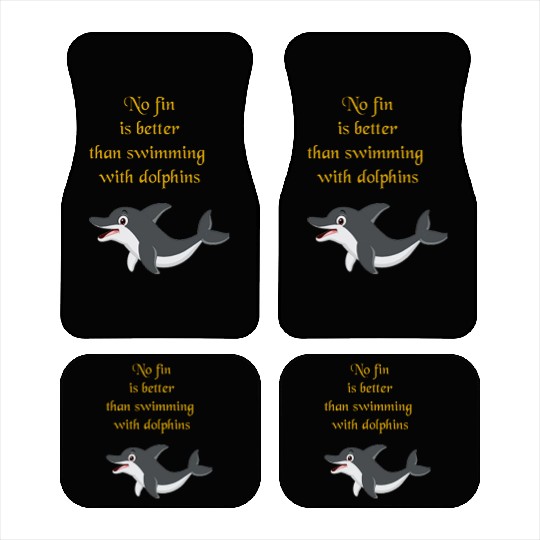 Embrace the Waves with Dolphins Car Mats