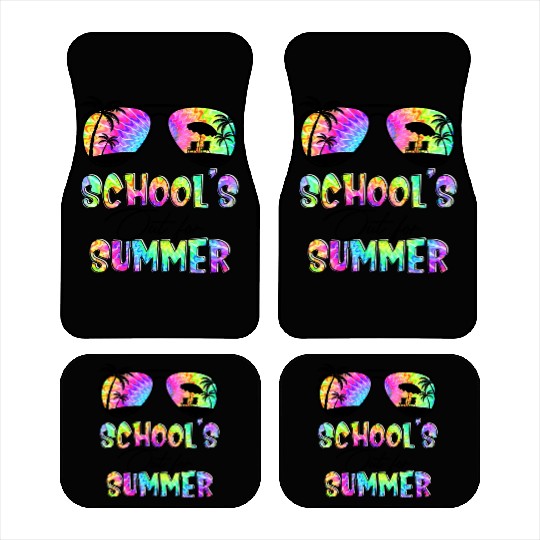 Funny Last Day Of School Teacher School s Out For Car Mats